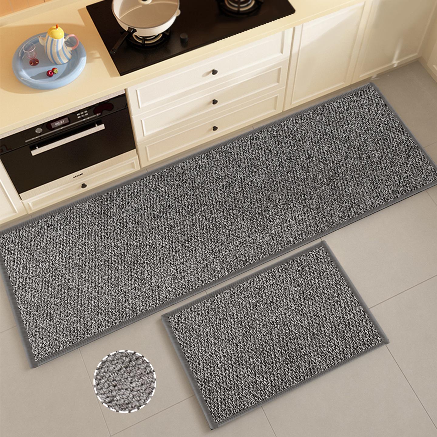 High-Density Pineapple Pattern Anti-Slip, Oil-Proof, Water-Absorbent, Durable Imitation Sisal Kitchen Mat 40x60cm