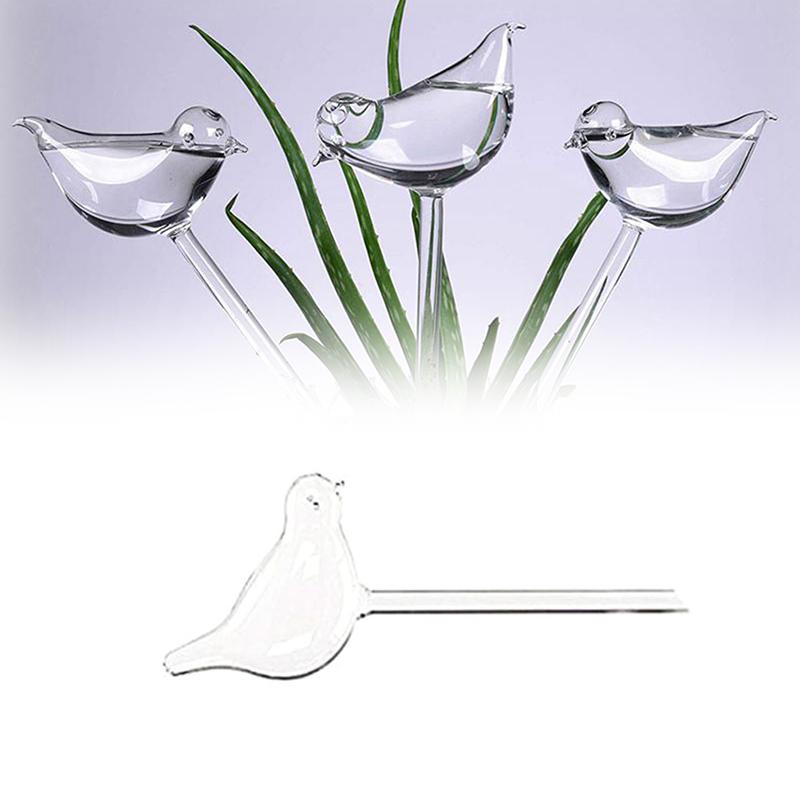 1pc Imitation Glass Plastic Bird Automatic Water Dispenser Lazy Water Dispenser Travel Dripping Machine Lazy Water Dispenser