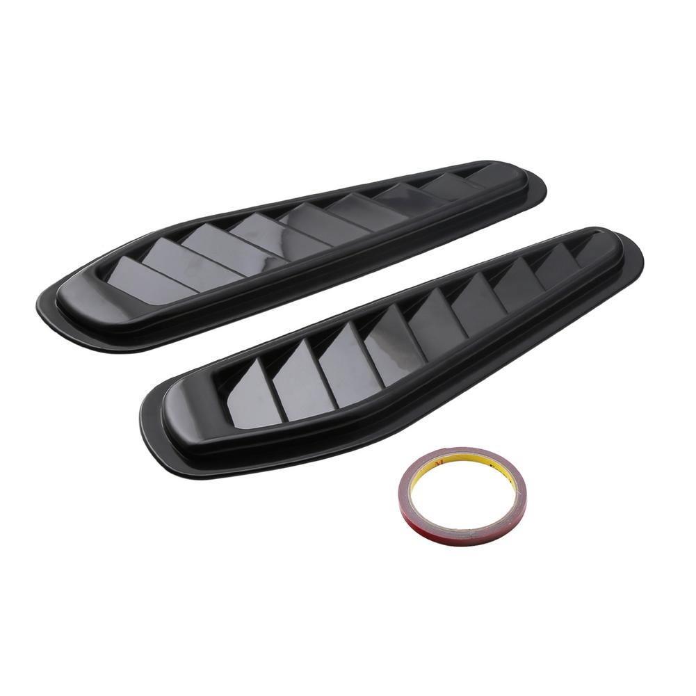 

2шт автомобильный воздушный поток дефлектор наклейка капот воздушный поток впускной клапан крышка декоративная панель украшение авто имитация воздухозаборник декоративная наклейка чёрный