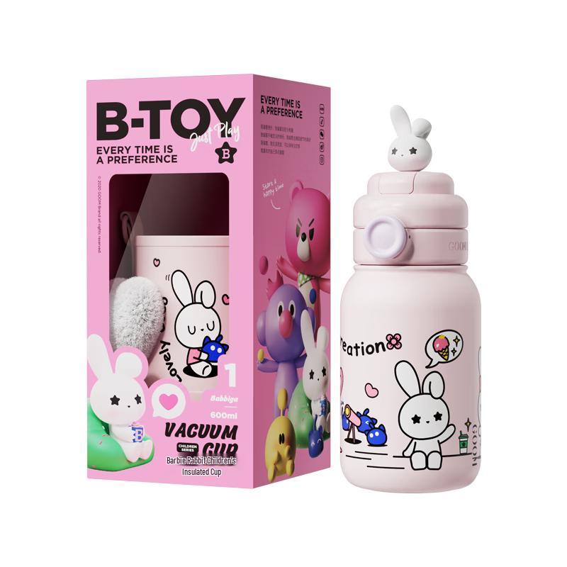GOOM Barbie Rabbit Children s Insulated Straw Cup