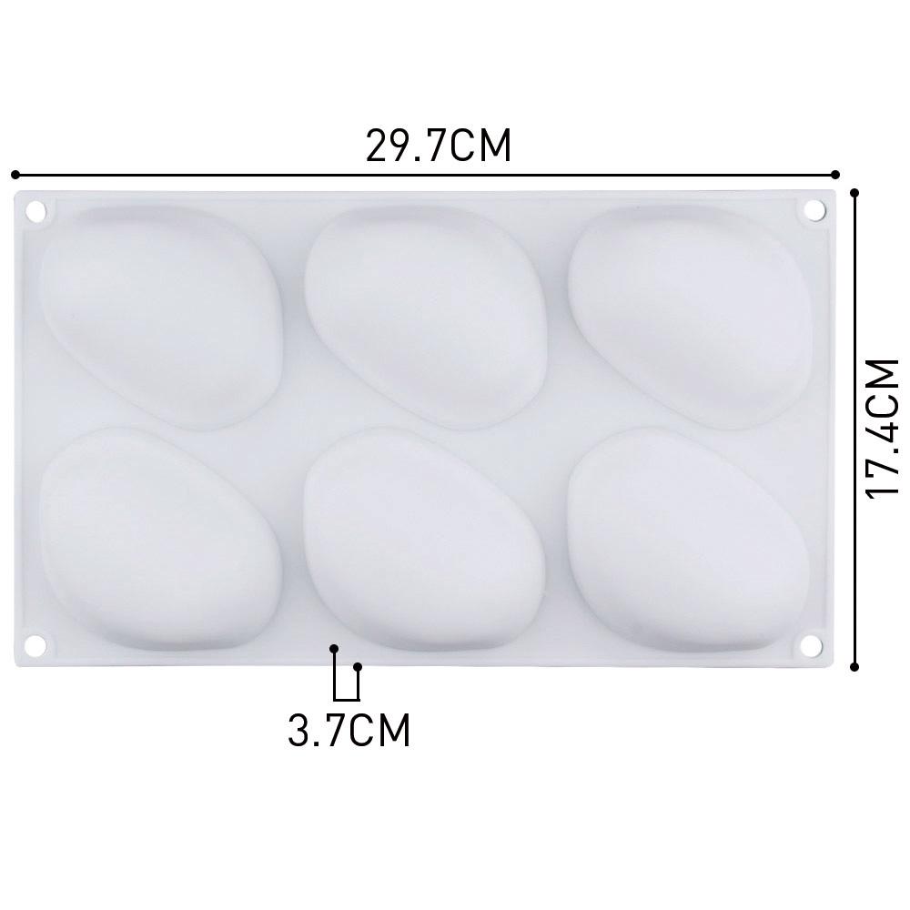 

6 отверстий в форме камня, силиконовая форма для торта, форма для шоколадного мусса, инструменты для украшения торта «сделай сам» 1Pc(6 Holes)