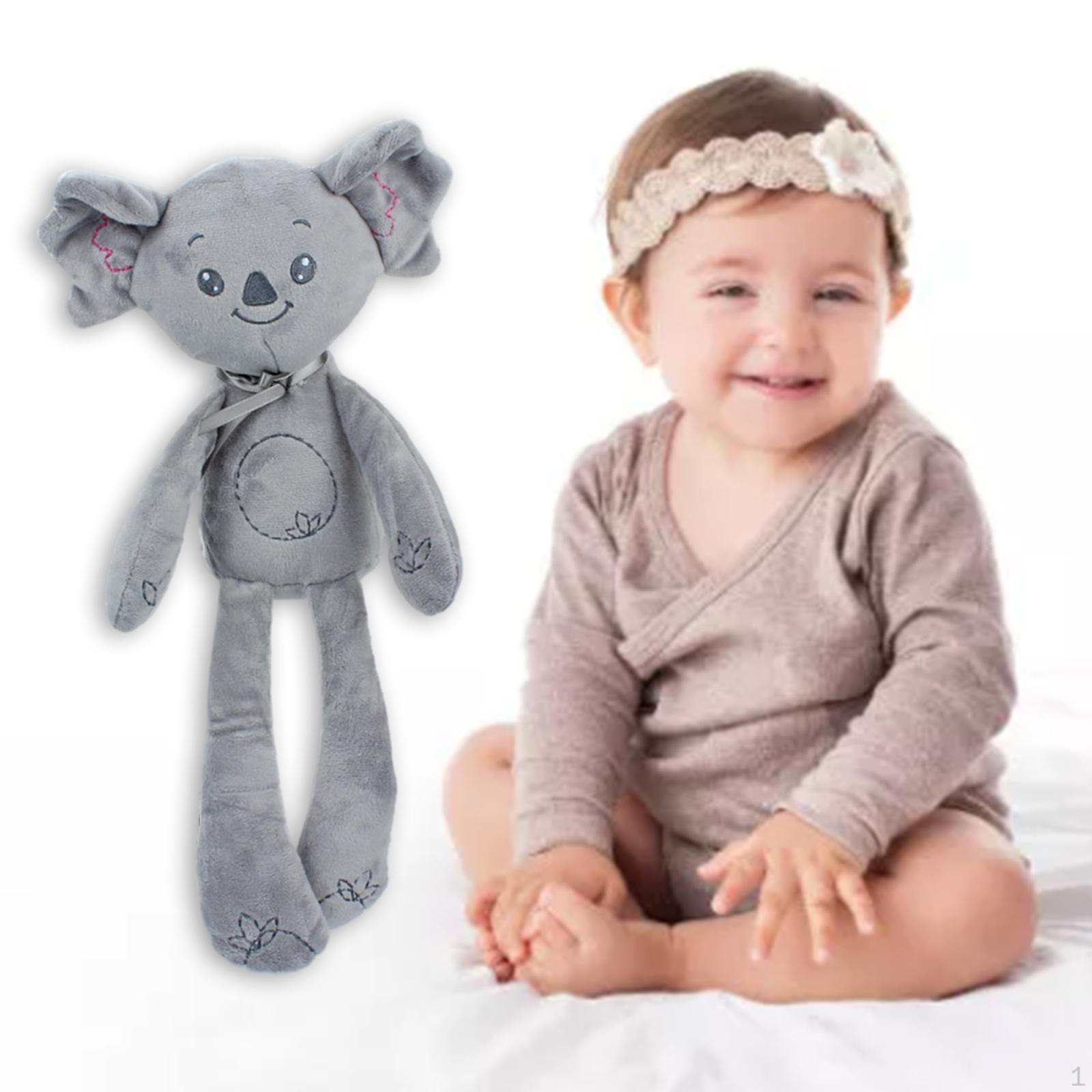

15.75 Cute Cartoon Plush Doll Interior Decoration Sleeping Animal Hugging Cuddly Bed Gray Koala