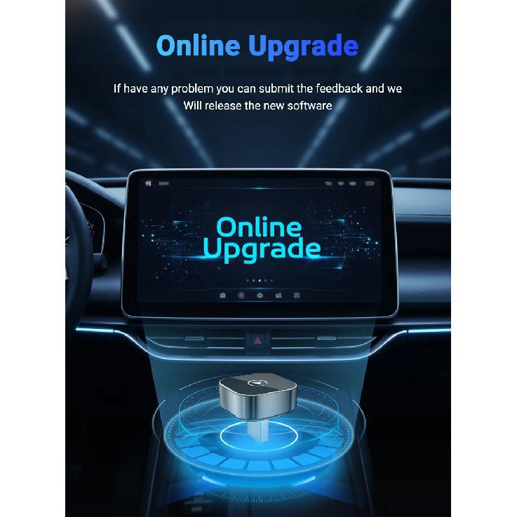 2026 New 2in1 Wired To Wireless CarPlay Adapter, Android Auto Dongle, High-Quality Car Accessory Smart Box 5GHz WiFi Type-C/USB