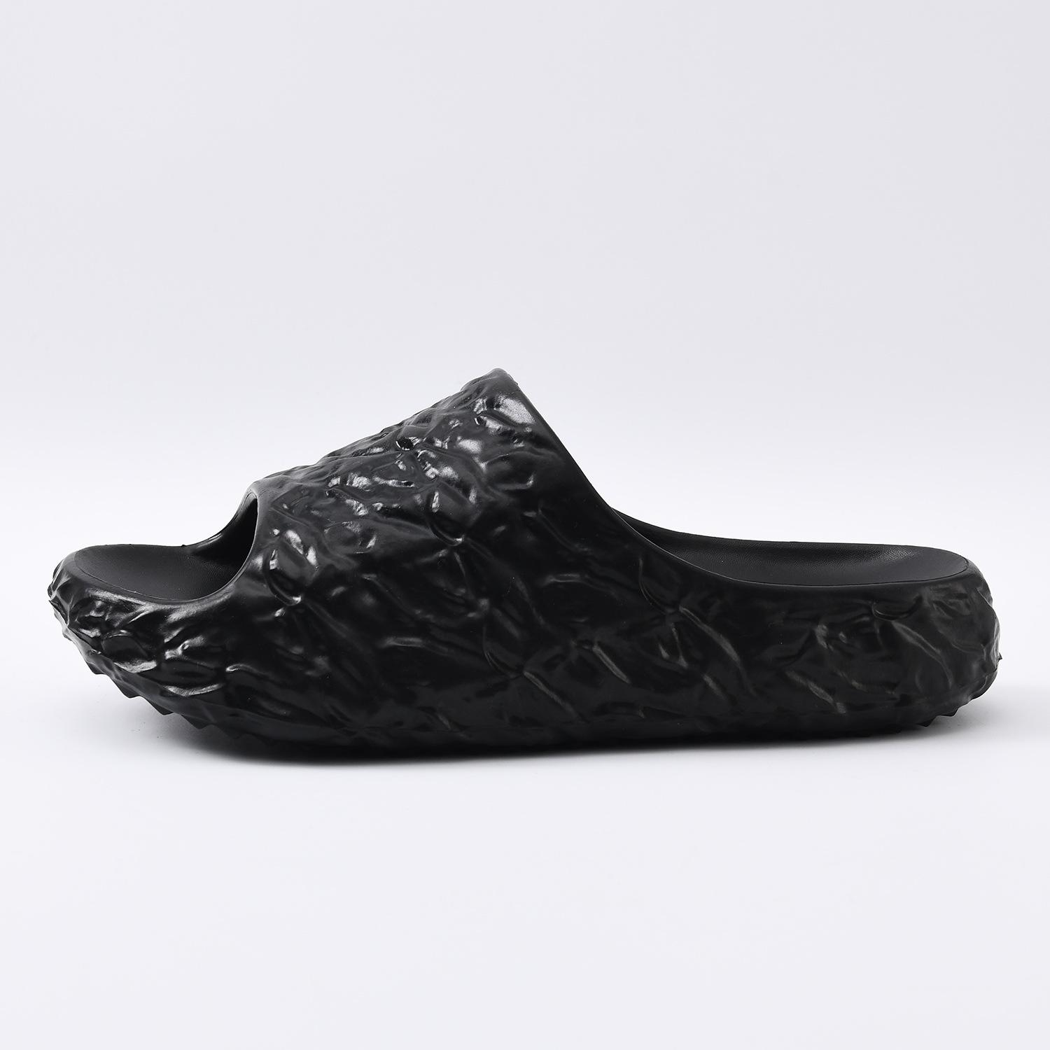 

Slippers high quality beach sandals summer relief beauty head wear eva word slippers men 36-37 чорний