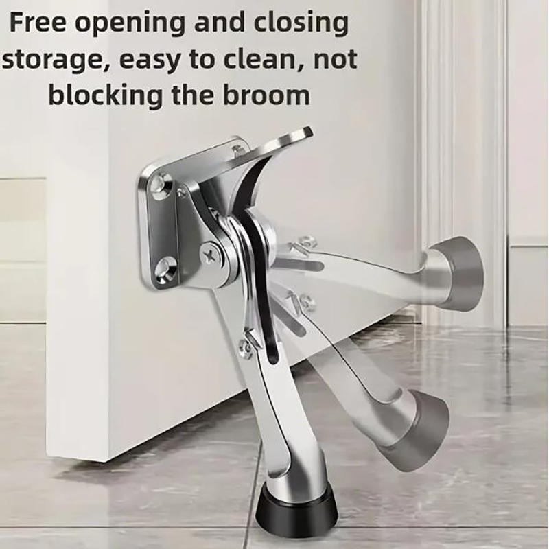 Foot-Activated Door Stop Heavy-Duty Commercial Door Holder for Shop Office and Home Use