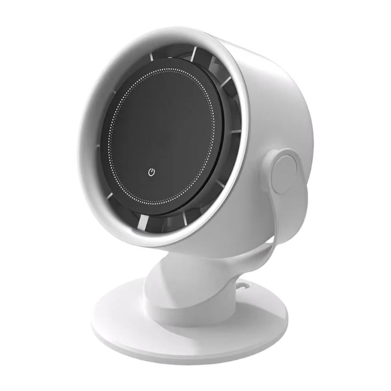 

Practical Small Desktop Fan Comfortable Wall Hanging Fan Office Fan 4000mAh Rechargeable Air Cooling Fan for Home Use белый