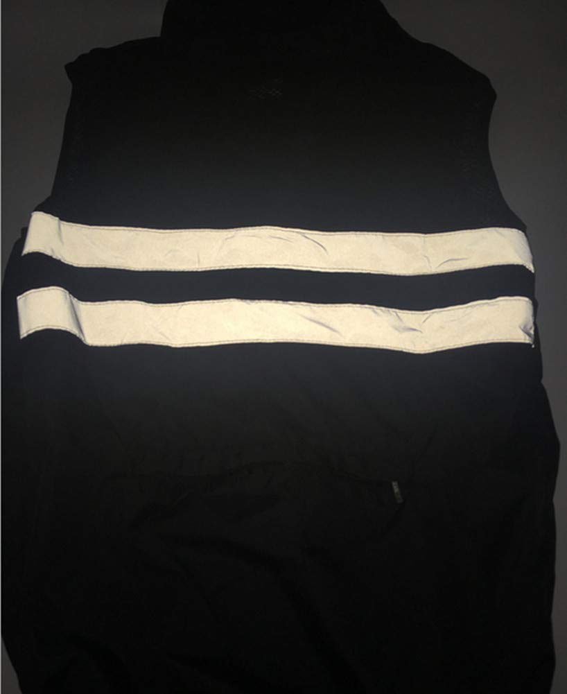 Reflective Cycling Jersey Safety Sleeveless Cycling Night with Back for Road and Outdoor Size L Windbreaker, Thin, Lightweight, Vest, Jacket,
