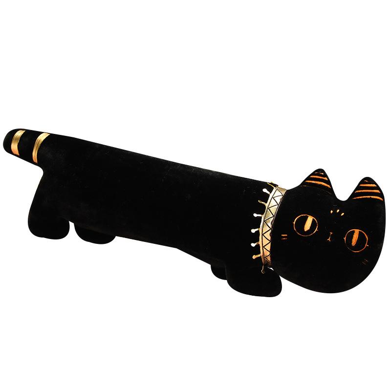 Cartoon Egyptian Cat Throw Pillow Plush Toy Doll Black Cat Doll Girl Sleeping Leg Long Throw Pillow