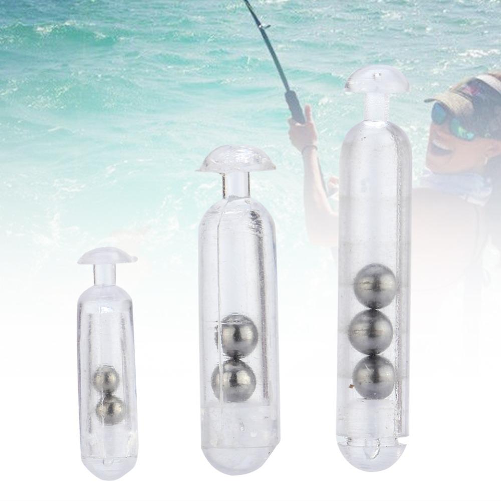 With Metal Ball Fishing Rattles Transparent Lure Insert Fishing Lure Insert Tube  Baits Making