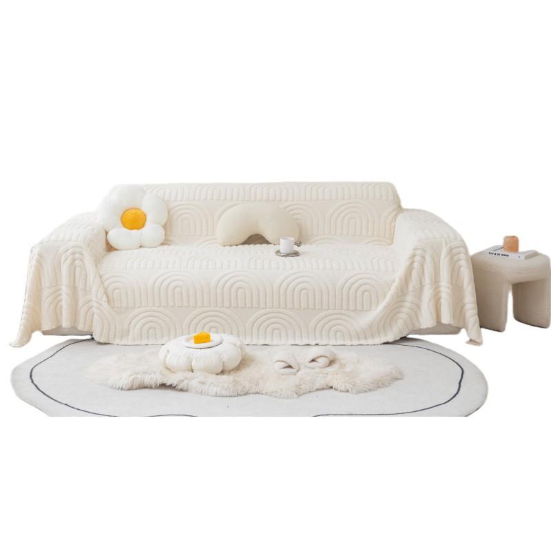 Winter Thicken Warm Sofa Towel Sofa Cover for Living Room Comfortable Plush Bed Blanket Sofa Towel Slipcover Furniture Protector