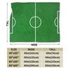 Warm Blankets Travel Office Soccer Field White Line Grass Background Bedding Throws Flannel Bedspread For Couch Chair Sofa Bed