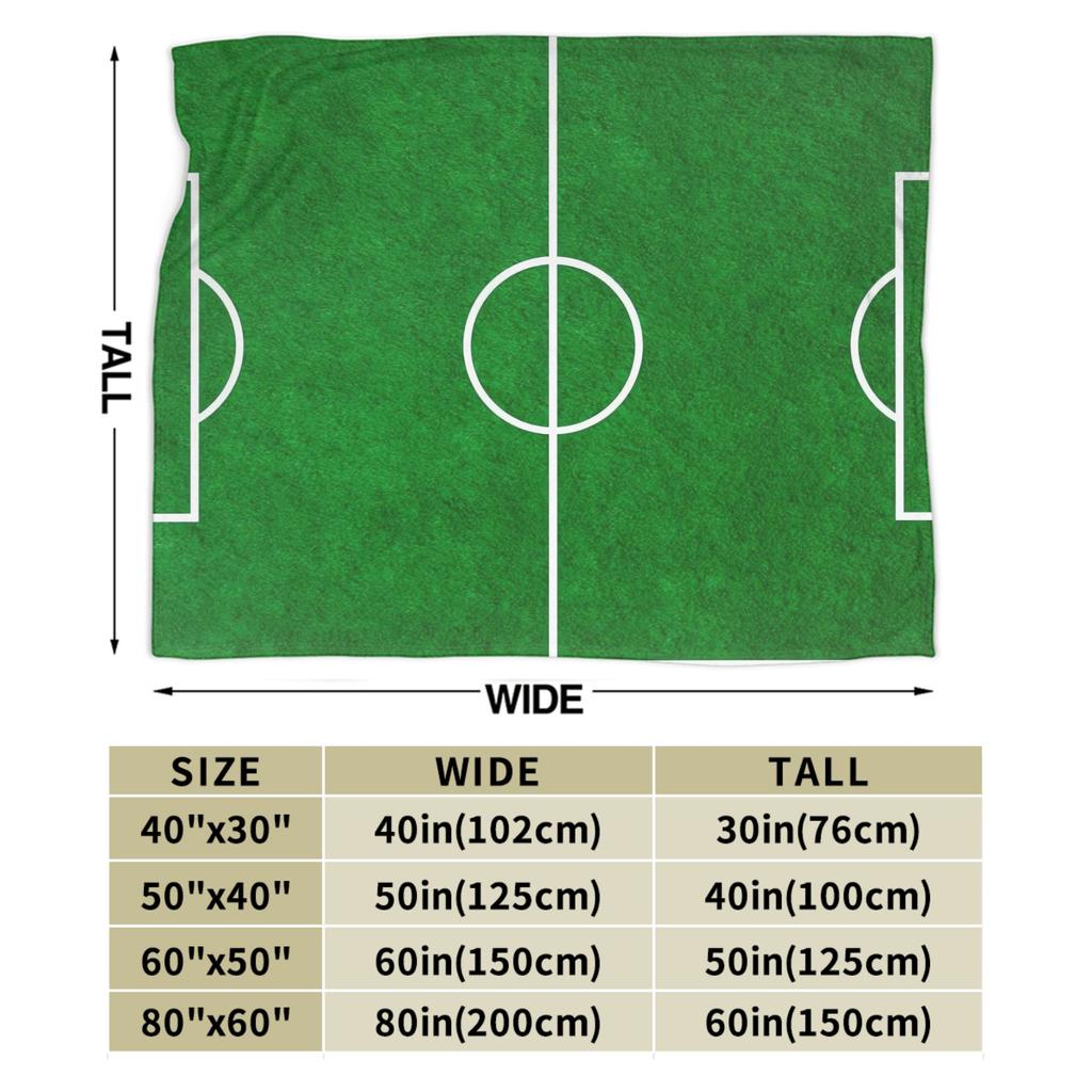 Warm Blankets Travel Office Soccer Field White Line Grass Background Bedding Throws Flannel Bedspread For Couch Chair Sofa Bed