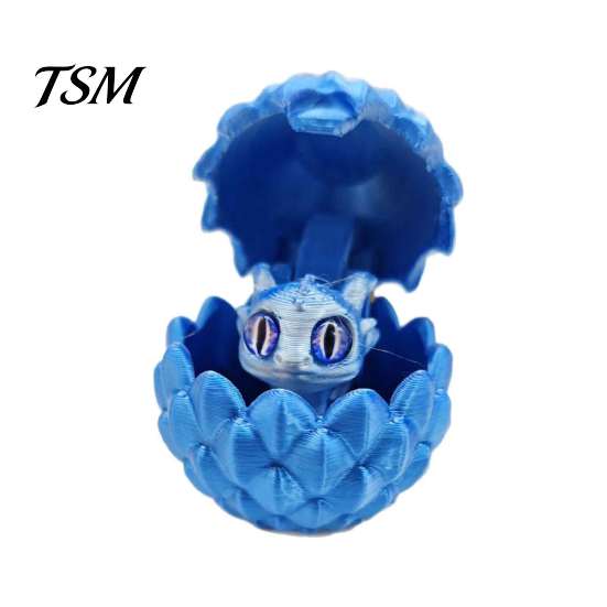 Home Decor Dragon Egg 3D Printed Ornament Vibrant Color Small Size Stress Relief Fidget Toy Adorable Cartoon Statue Sculpture