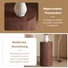 Elegant round walnut MDF coffee table – Modern living room decoration with minimalist design. Can be used as a side table, sofa table, or tea table.