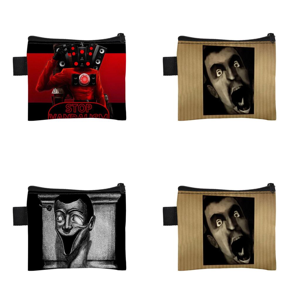 3d Cross-border Game New Product Skibidi Toilet Cute Student Card Wallet Coin Purse Small Bag