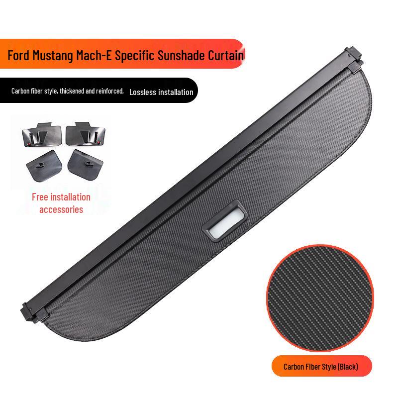 Trunk Cargo Cover for 2021-2025 Ford Mustang Mach-E Electric Horse