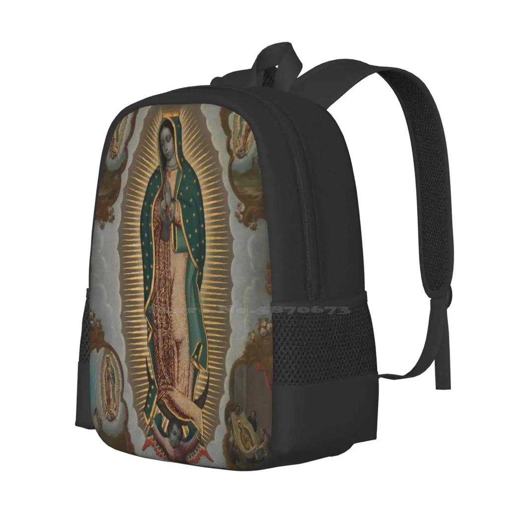 Virgen De Guadalupe Bag Backpack For Men Women Girls Teenage Virgen Guadalupe