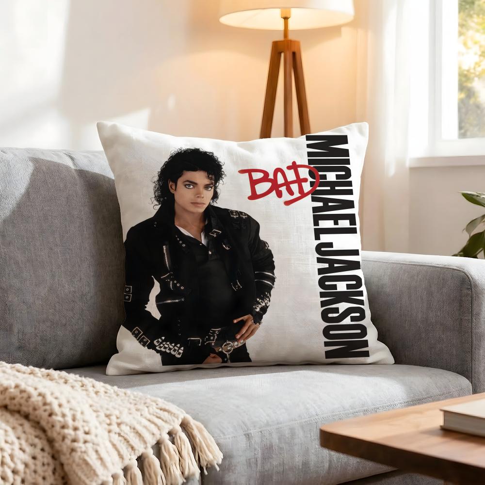 Sänger Michael Jackson Kissenbezug 1 Stück Dekorative Bezüge Weiche Kissenhülle Für Sofa Couch Dekoration 40X40 45X45 Kissenbezüge