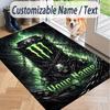 Custom Text Printed Rug Monster Energy Non Slip Floor Carpet For Home Room Decor