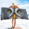 Owl Beach Towel Quick Dry Shower Swim Bath Towels, Oversized Multipurpose Towels Microfiber Beach Towels Beach Accessories