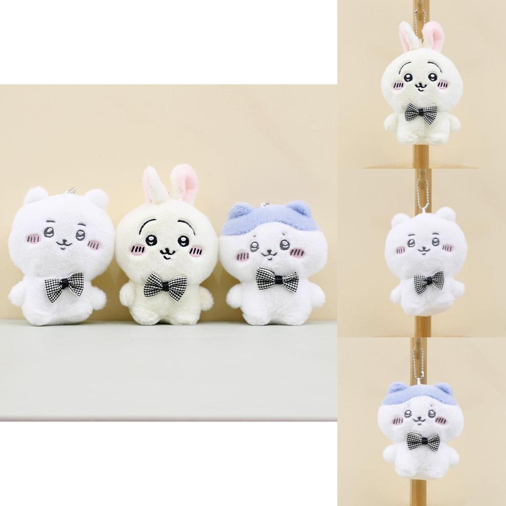 Bunny Plush Fluffy Keychain Perfect Rabbit Accessory With Pp Cotton
