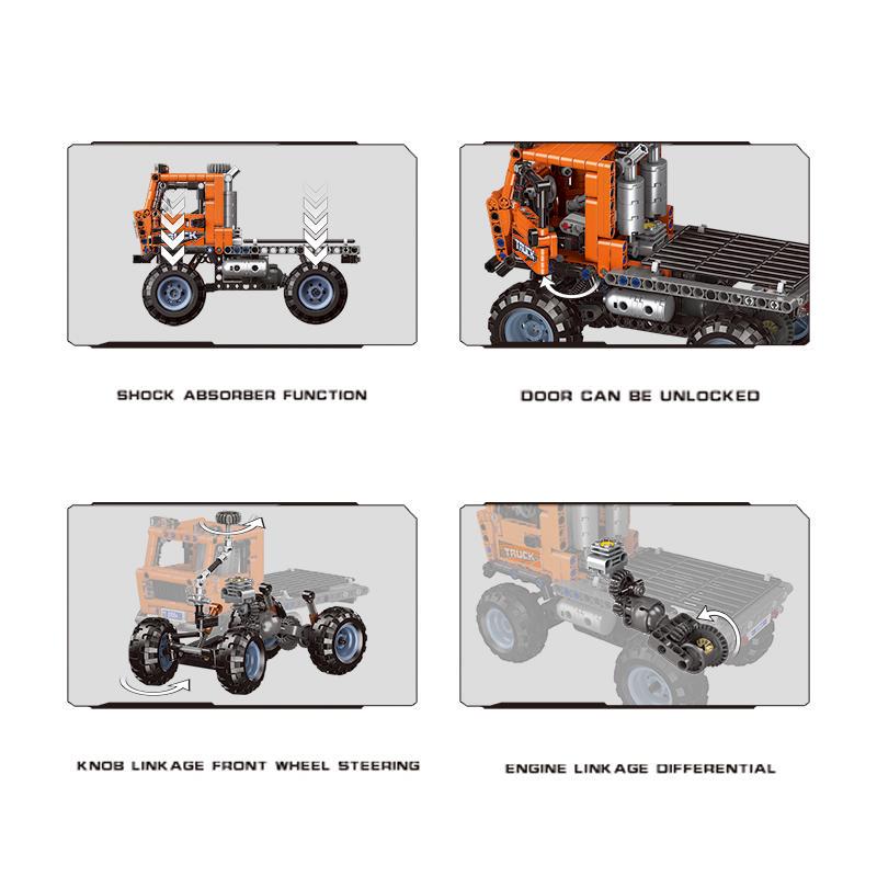 Terrain Vehicle  Building Blocks Bricks Beach Motorcycle Offroad  Educational Toys Child ModelGifts