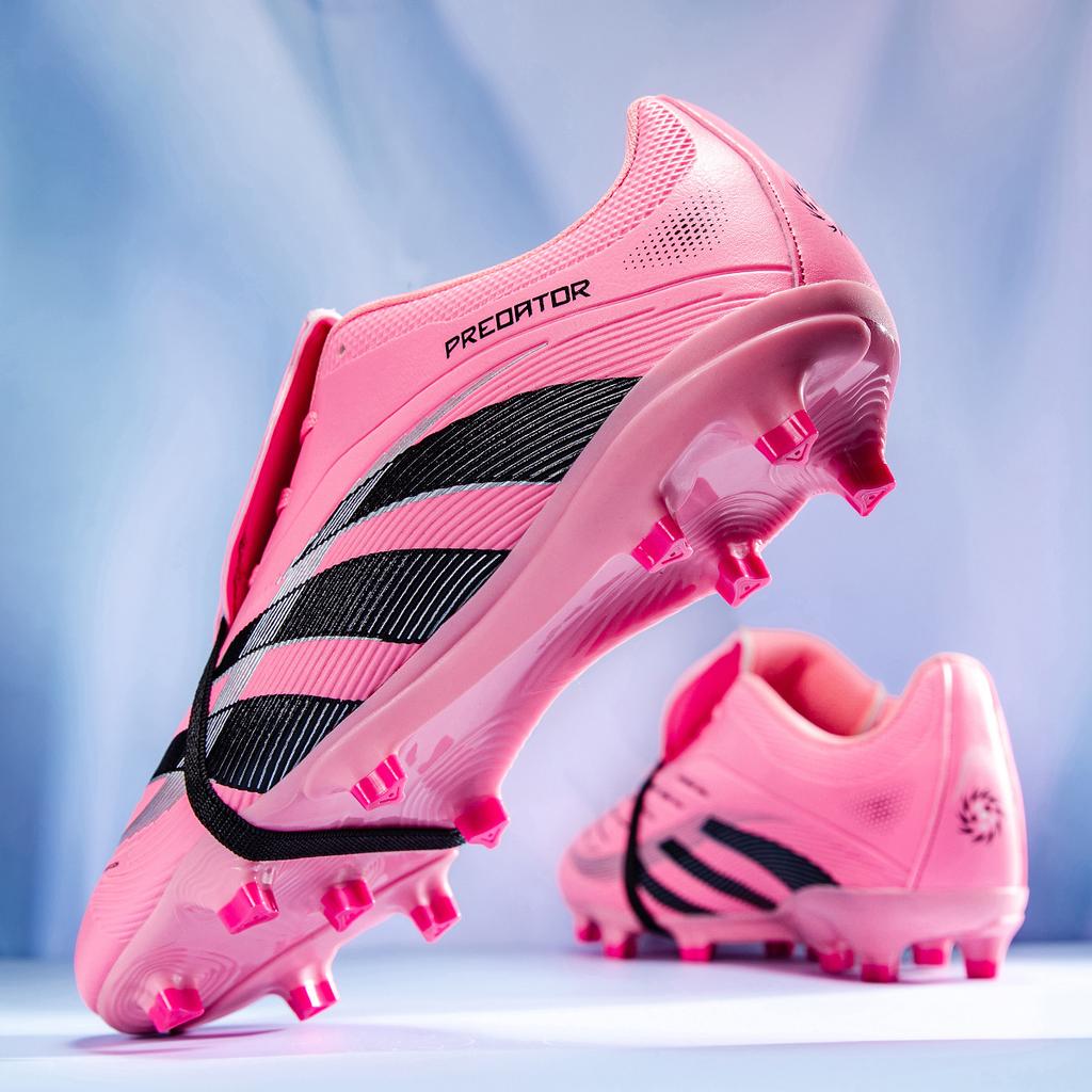 New Lace Free Low Top Football Shoes for Teenagers Grass Training and Professional Football Matches Wear-resistant and Anti Slip