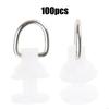 62KD 100Pcs Curtain Track Rollers Plastic Gliders for Quiet Smooth Curtain Operating Drapery Track Runner Window Accessories