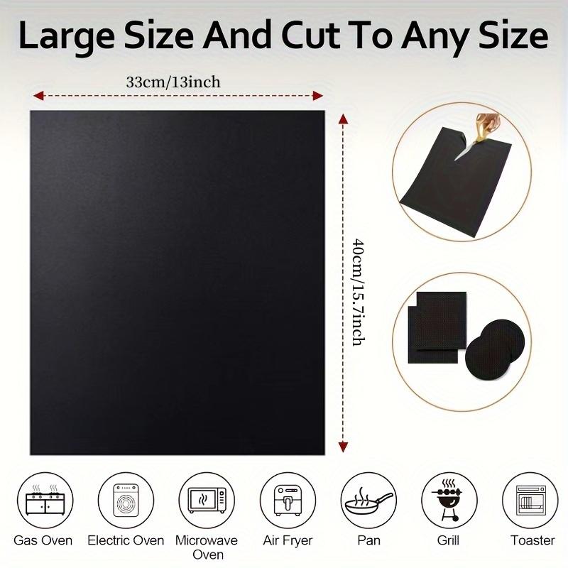 Non-Stick Gas Stove Top Burner Cover - Reusable Kitchen Protector for Clean Cooking - Gas Range Mat for Oven Liners
