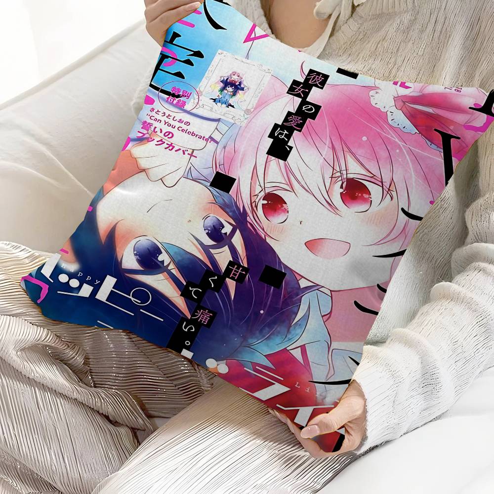 Federa Cuscino Happy Sugar Life Anime Copricuscino Decorazione Federa Cuscino Stampata Per Divano