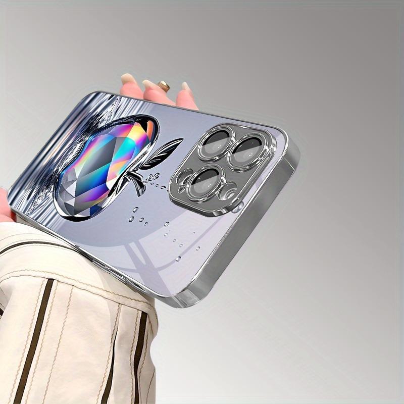 Luxury Aurora Diamond Water Drop For Apple Pattern Phone Case For iPhone 11 12 13 14 15 16 17 Pro Max Plus 16E 17Air Glass Cover