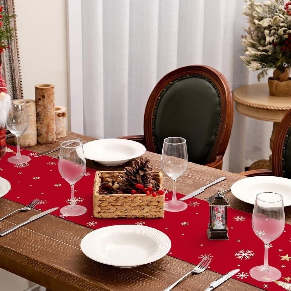 Desk Decor Christmas Table Runner Christmas Tree Xmas Tablecloth Christmas Table Flag  Living Room