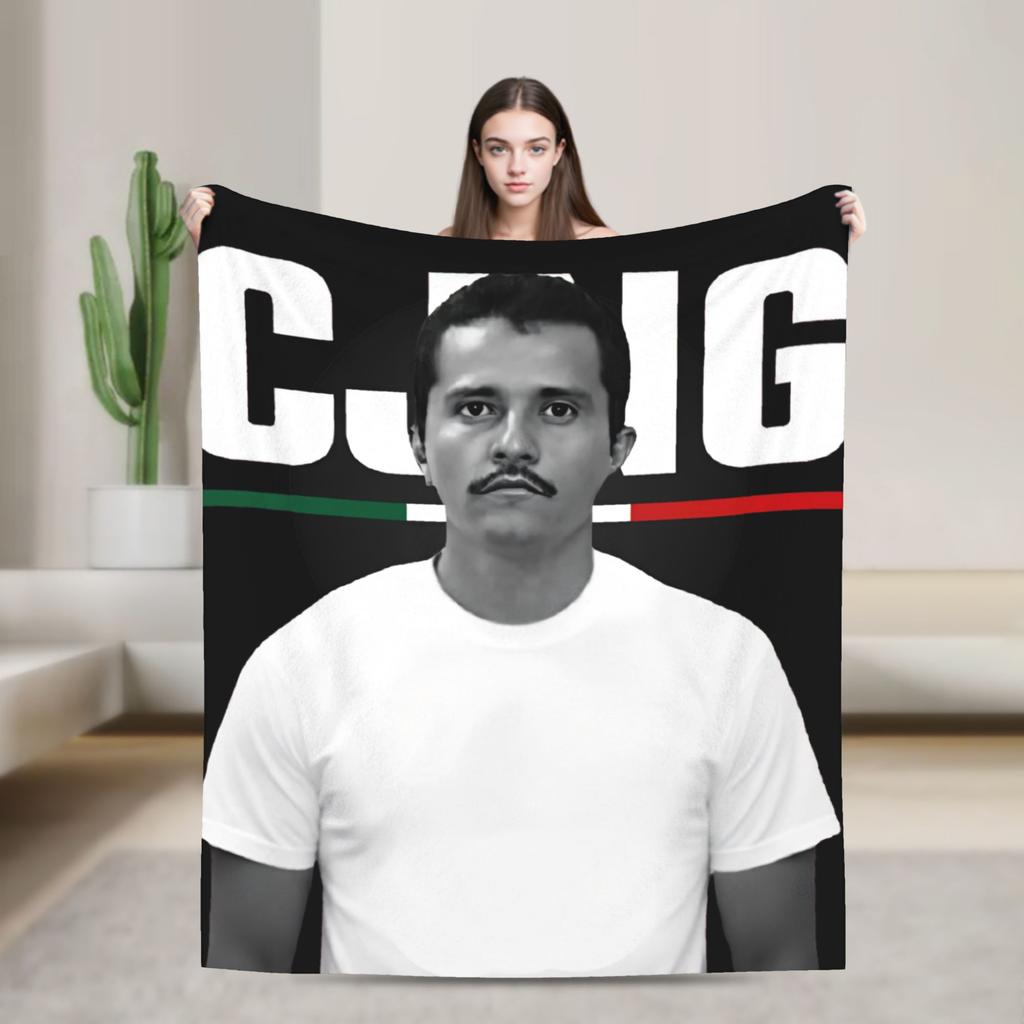 El Mencho Blankets Fleece Summer Air Conditioning Breathable Super Warm Throw Blanket for Bedding Travel Rug Piece