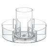 Acrylic Desktop Transparent 360° Rotating Storage Box Large Capacity Partitioning Cosmetics Storagetray Storage Tube