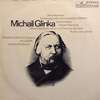 Disque Vinyle MIKHAIL IVANOVICH GLINKA, EVGENI SV - Jota Aragonesa, Souvenir d'une 826239 Melodia Eterna 1972 Allemagne Classique Occasion