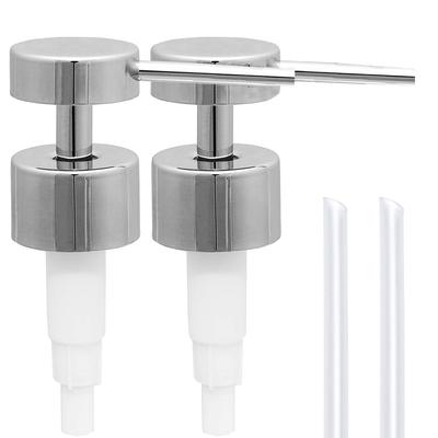 2/4-teilige Seifenpumpe aus Edelstahl, Ersatz-Seifenspenderpumpe, passend für 25-mm-Flaschenöffnungen, für die Arbeitsplatte in Küche und Bad