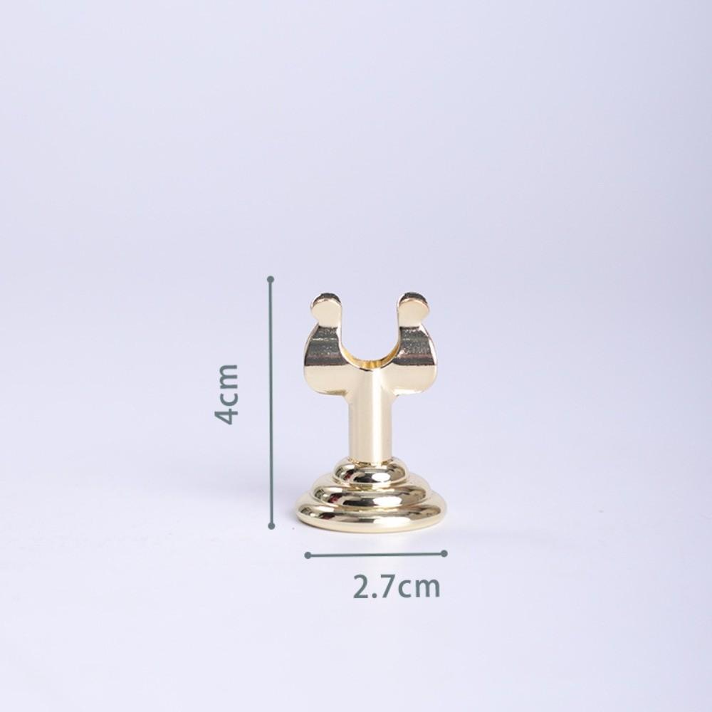 U Shape Name Card Display Stand Stainless Steel Picture Clips Price Display Rack Table Accessories