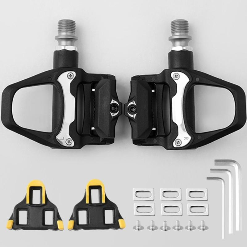 Sealed Bearing Bicycles Pedals with Cleats Waterproofs Aluminum Alloys Pedals Nonslip Wide Platform Pedals Cycling Part