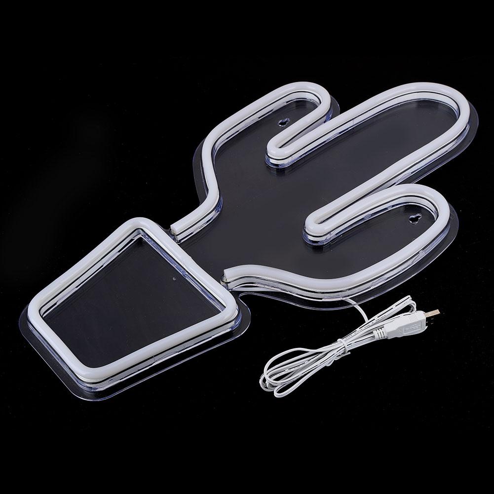 Innovative Cartoon Cactus Shape Acrylic LED Light Decorative Light for Party Home Decoration