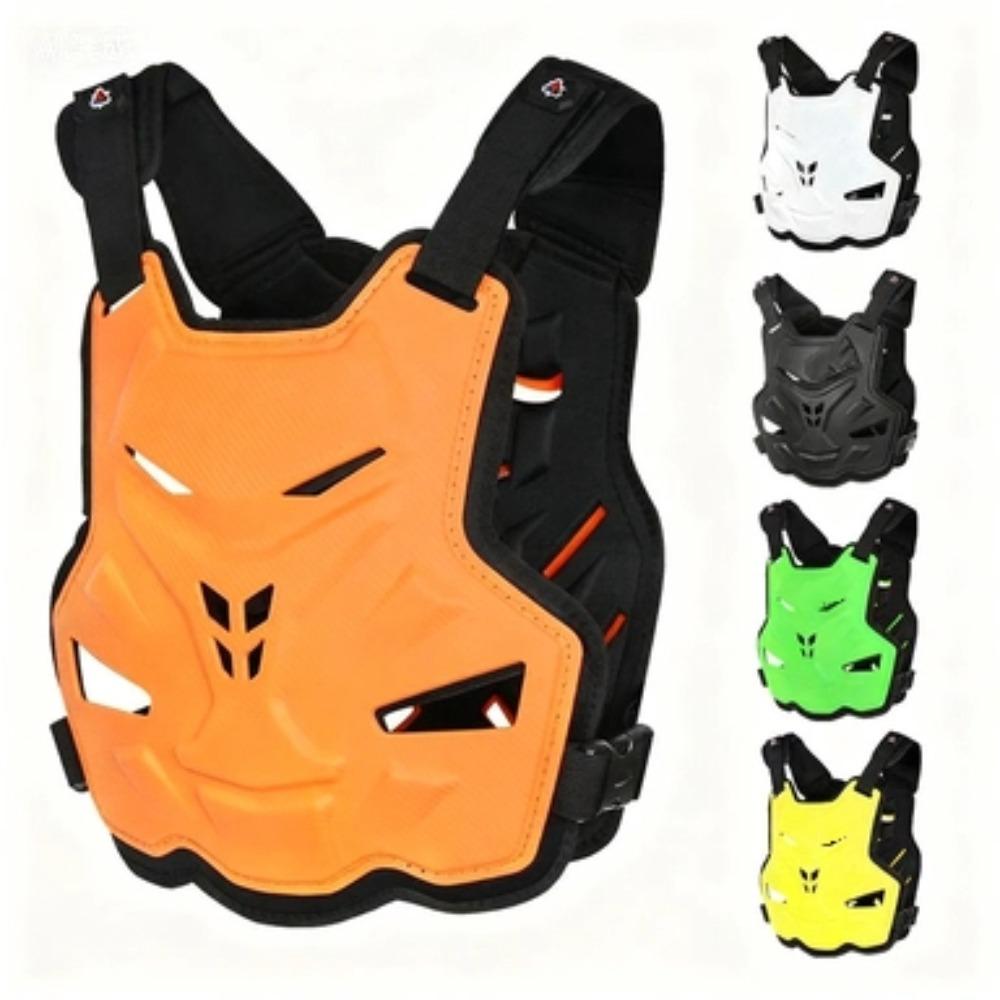 Motorcycle Armor Shirt Jacket with Chest Guard, Summer Impact Resistant Protective Top for Off-Road Racing Riding