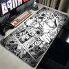 White Anime Mouse Pad Game Essential Computer Desk Mat Large Gaming Keyboard Pad Nnaruto Uzumaki Oversized Mousepad Cool Carpet