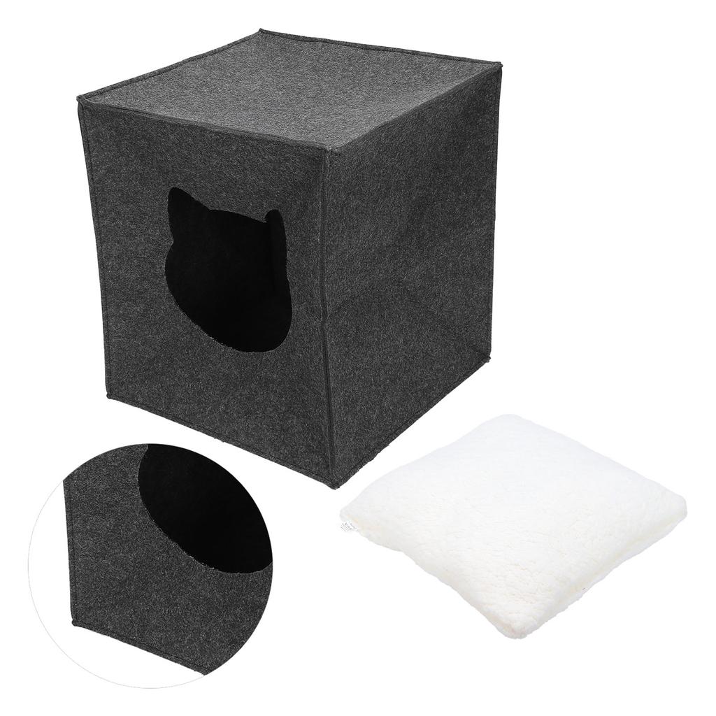 Soft Square Pet Bed Detachable and Washable Mini MediumSized Cat Bed Suitable for Cats Small Dogs