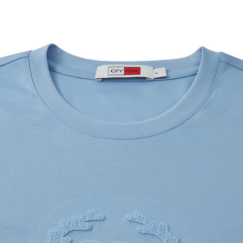 Goldlion GY Men's Letter Print Short Sleeve T-Shirt