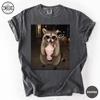 Comfort Colors® Trash Panda Pink Ribbon Shirt, Funny Raccoon Breast Cancer Awareness Tee, Cancer Survivor Tshirt, Milkshake T-Shirt