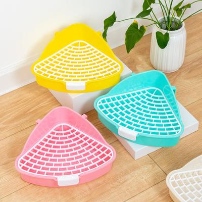 Kaninchen-Katzentoilette Toilette Tier- Töpfchentrainer Kaninchen-Ecke Toilettenbox für Frettchen Hamster Drachenkatze Meerschweinchen Toilettenbox