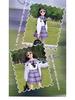 Kuromi School Style Girls' Cosplay Outfit: Sweater, Shirt, Plaid Skirt - Three-Piece Set for Spring/Autumn Performance.