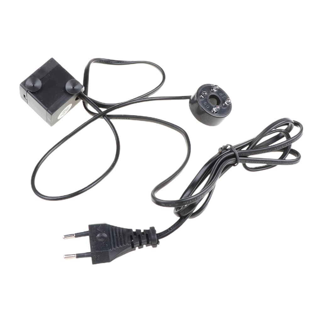 Mini-Tauchpumpe Kleine Springbrunnenpumpe (3W 180L/H) für Wasserspiel-Aquarien Fischbecken Hydroponik mit LED-Licht