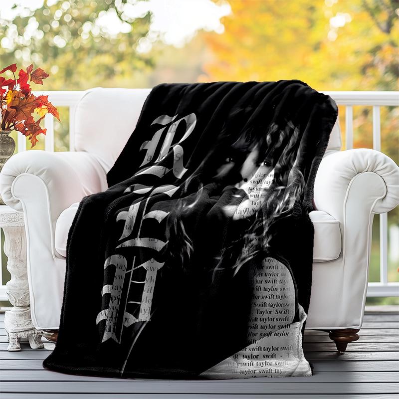 TS Fan Flannel Blanket Soft All-Season Throw, Design for Camping, Car Travel, Hiking Sofa, Bed, Office Perfect Gift for Parties