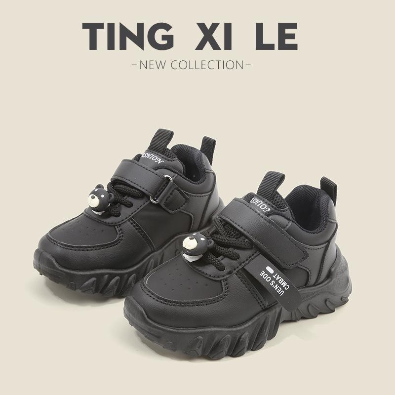Children's Sports Shoes 2025 Spring and Autumn New Boys' Dad Shoes Non-slip Girls' Little White Shoes Soft-soled Baby Casual Shoes