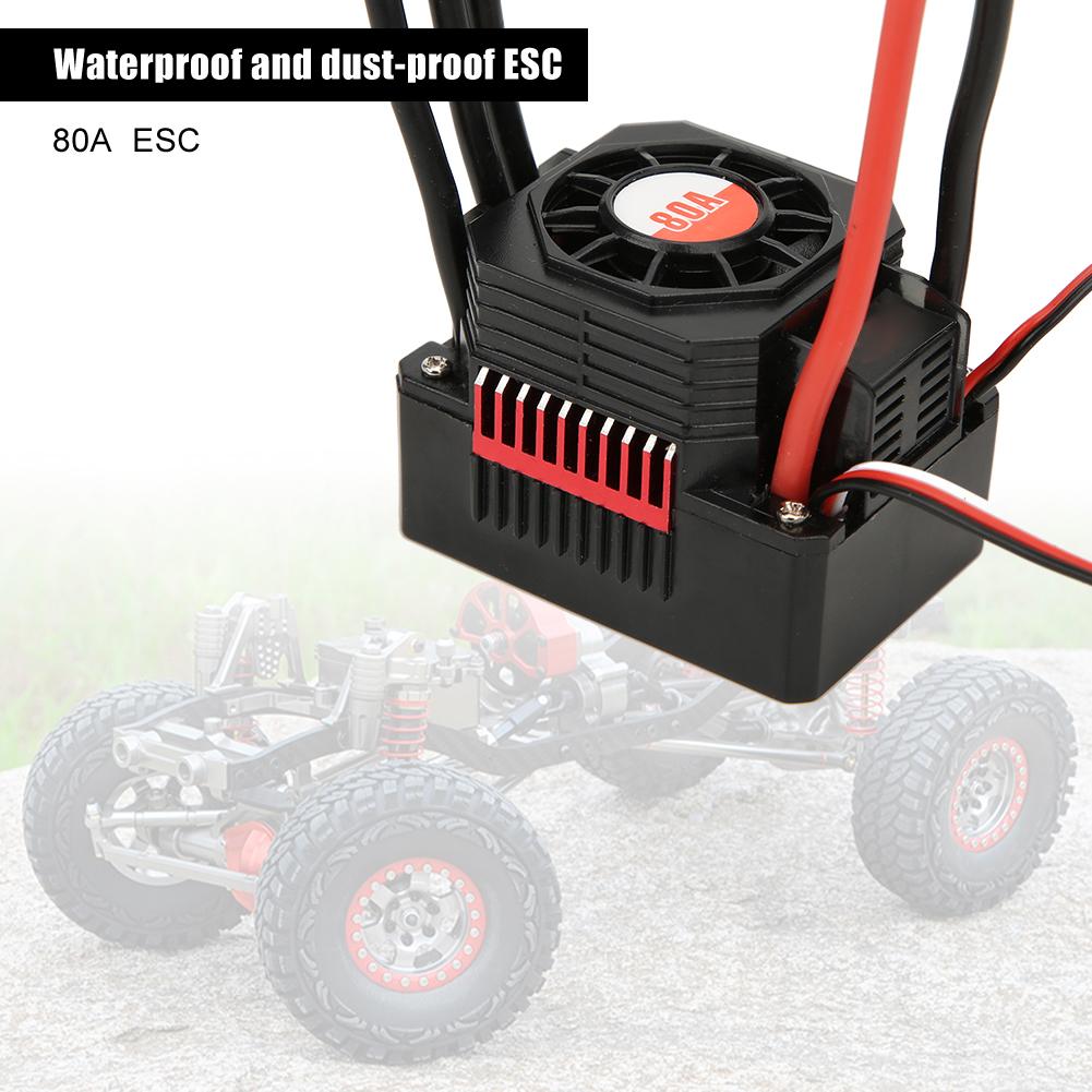SURPASS 80A Waterproof Dust Proof Electric Speed Controller ESC RC Accessory